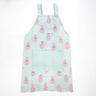 店内セール開催中!50％オフ対象商品! バーバパパ キッズエプロン(L) (ミント) キッチン 【130-140ｃｍ】