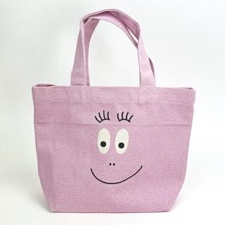 店内セール開催中!10％オフ対象商品! バーバパパ パパフェイス ミニトートバッグ (ピンク)