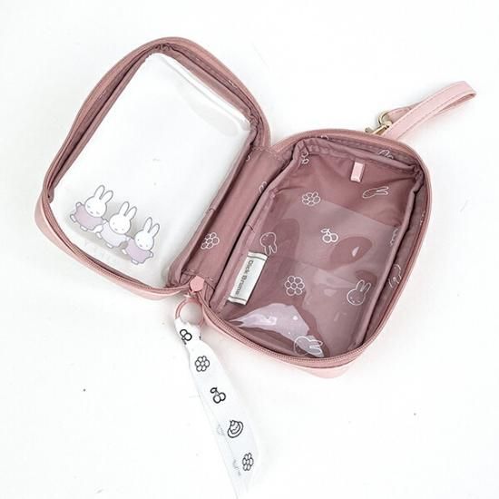 ミッフィー miffy プチキャリーケース (ピンク) 小物入れ なかよし