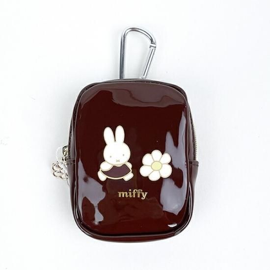 ミッフィー miffy ミニポーチ (ブラウン)