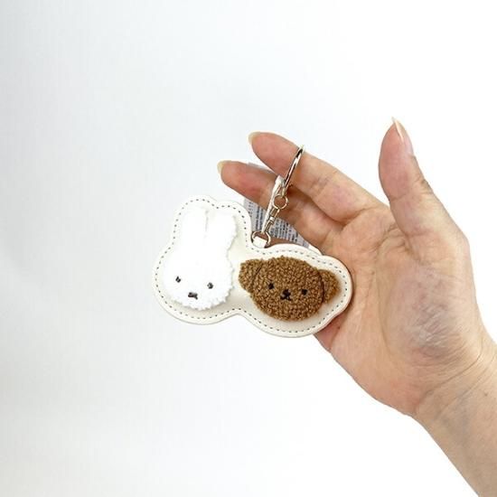 ミッフィー miffy ミッフィー＆ボリス キーホルダー フェイスサガラ