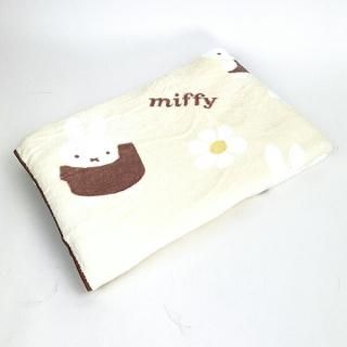 ミッフィー miffy クイックドライ バスタオル (ブラウン) 西川