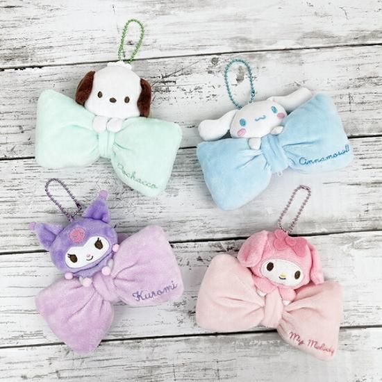 キティ　着ぐるみ　ポチャッコ　マスコット　ぬいぐるみ　キーホルダー　サンリオ サンリオ ポチャッコ リボンぬいぐるみ マスコット キーホルダー