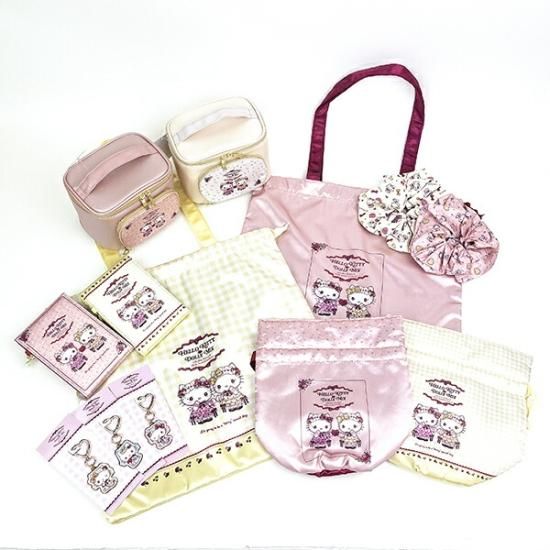 サンリオ ハローキティ―×DOLLY MIX 巾着トートバッグ (ピンク) ポーチ