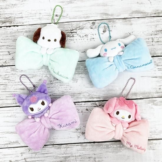 サンリオ シナモロール リボンぬいぐるみ マスコット キーホルダー