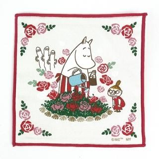 ムーミン ミニハンカチ （ローズガーデン） （ローズガーデン） 日本製 MOOMIN