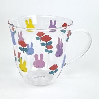 <img class='new_mark_img1' src='https://img.shop-pro.jp/img/new/icons15.gif' style='border:none;display:inline;margin:0px;padding:0px;width:auto;' />ミッフィー miffy 耐熱ガラスマグ MIFFY AND ROSE マグカップ キッチン