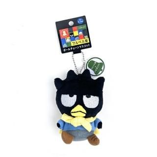 店内セール開催中!10％オフ対象商品! サンリオ マルベル堂×はぴだんぶい ボールチェーンマスコット バッドバツ丸 ぬいぐるみ 人形 キーホルダー