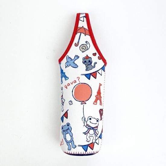 かえるのピクルス パリ ペットボトルカバー 600ml 水筒カバー かえるのピクルス パリ ペットボトルカバー 600ml 水筒カバー