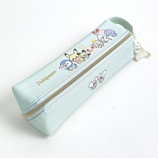 国内外の人気集結！ ポケモン 文具 グリーン ペンケース 開くトレーポーチ ポケピース ポケモンカードゲーム