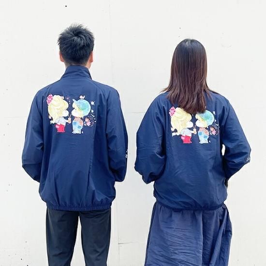 未使用　水森亜土 MA-1 オトコノコ　ネイビー　ジャケット　Mサイズ 水森亜土 MA-1 オトコノコ(ネイビー） Mサイズ アパレル ジャンパー