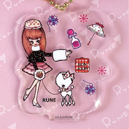 【希少！限定20個】るるたん SODランド限定 アクリルスタンド&キーホルダー 内藤ルネ アクリルスタンド ボールチェーン POODLE&GIRL アクスタ