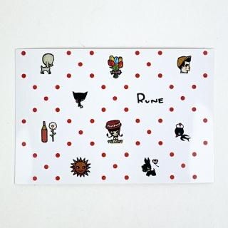 店内セール開催中!10％オフ対象商品! 内藤ルネ キャラクター9 ポストカード 文具