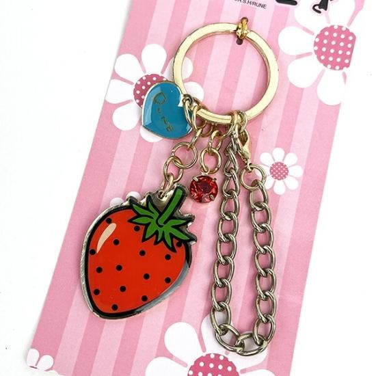 内藤ルネ チャーム ストロベリー キーホルダー バッグチャーム