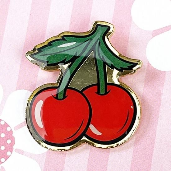 内藤ルネ ピンズ チェリー バッジ アクセサリー