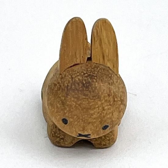 ミッフィー miffy ディック・ブルーナ うさぎ 木製箸置き(茶