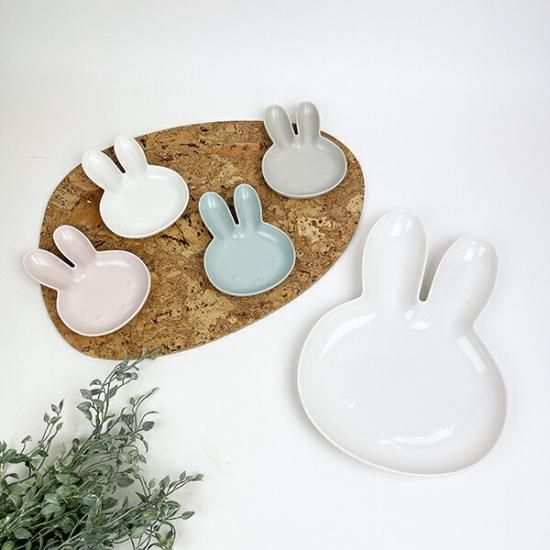 ミッフィー miffy くすみカラー ダイカットプレート S （マットピンク