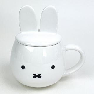 北箱　ミッフィー プレートマグカップバッグカップボウルケースハンドタオル ミッフィーおばけごっこ 感温マグ グレー マグカップ 食器 日本製
