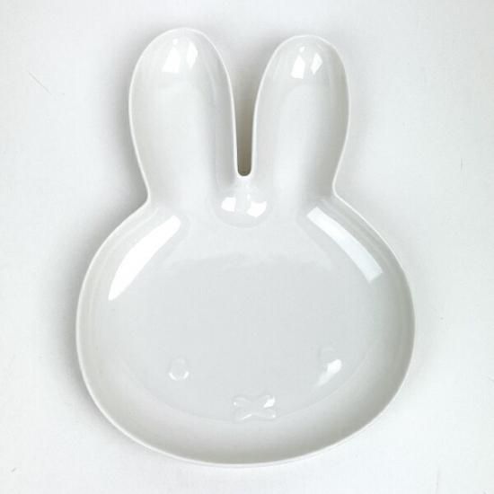 ミッフィー miffy ダイカットプレート L (ホワイト) 皿 キッチン