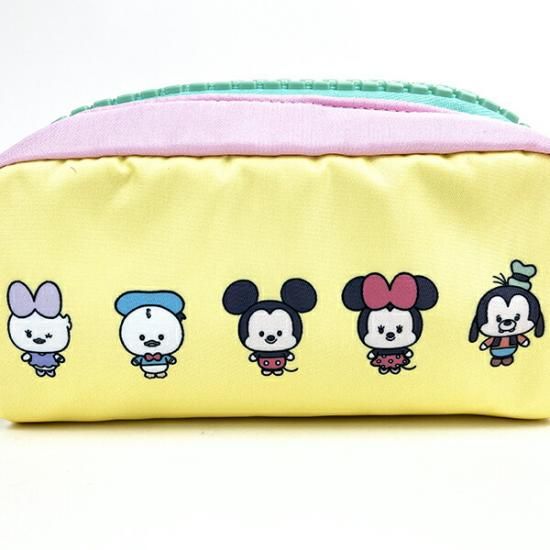 入園入学祝い ディズニー Disney DN整列 メガジップポーチ バッグ