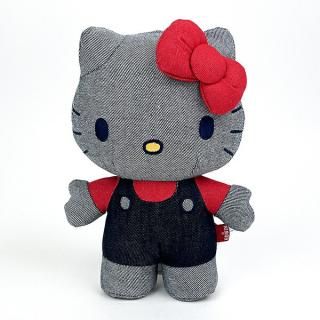 サンリオ ハローキティ EDWIN ぬいぐるみ S インテリア デニム ネイビー