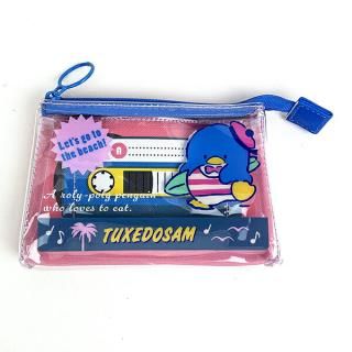 サンリオ ヴィンテージレトロ タキシードサム クリアカセット風ポーチ 小物入れ 化粧品