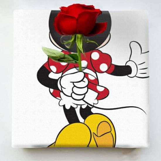 ディズニー ミニーマウスの花瓶(壁掛け用) 【ヨーロッパから正規