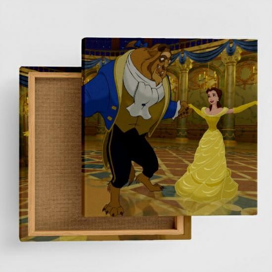 美女と野獣のアートパネル