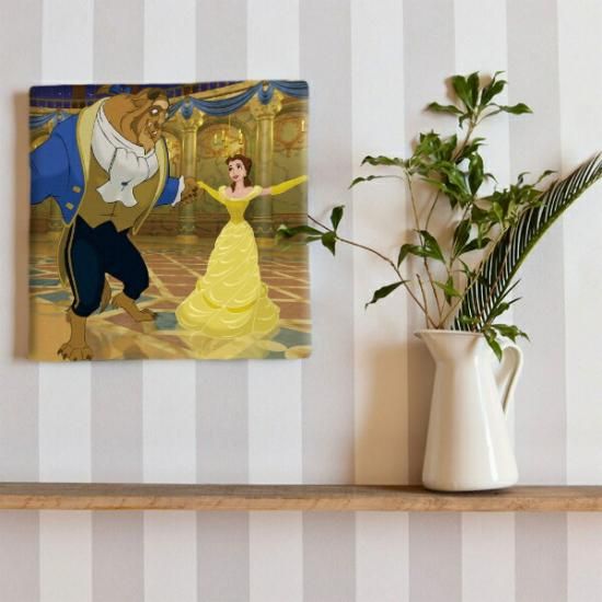 美女と野獣のアートパネル