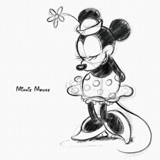 窓辺のミニー アクリルアート 絵画 ポスター ディズニー Disney レア
