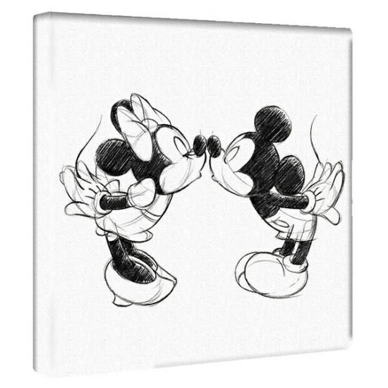 ☆ディズニー☆ミッキーとミニー☆額入アート☆ 予約品】≪3月入荷予定≫ディズニー ミッキー&ミニー ｜壁かけ アート