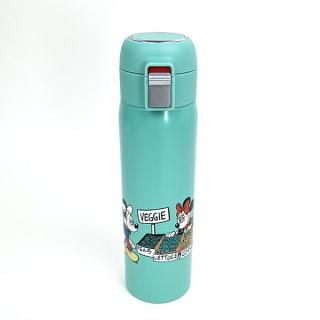 会員様限定20％OFF対象商品！ ディズニー ミッキー＆フレンズ ワンタッチストローボトル (グリーンワールド) 水筒 ランチ Disney
