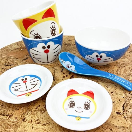 ドラえもん 小皿 フェイスアップ 食器 キッチン ブルー