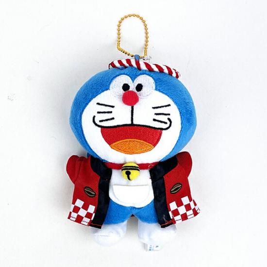 激安商品 ハッピマスコット ドラえもん レッド ぬいぐるみ ボールチェーン ストラップ