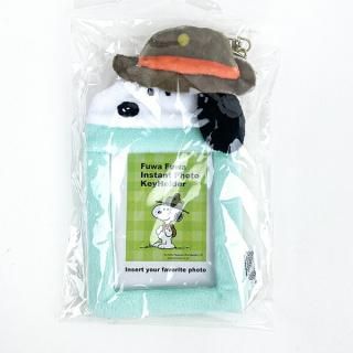 スヌーピー オラフ ふわふわインスタントフォトキーホルダー 推し活 SNOOPY
