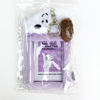 スヌーピー ウッドストック ふわふわインスタントフォトキーホルダー 推し活 SNOOPY