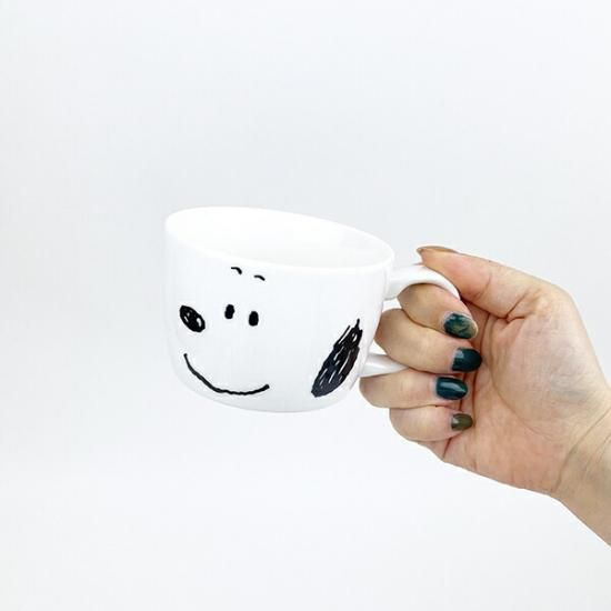 Snoopy &Woodstock's stylish face mug