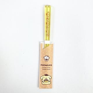 店内セール開催中!10％オフ対象商品! サンリオ ポムポムプリンWithマフィン クリア箸 (ライトイエロー） キキララ 食器 日本製