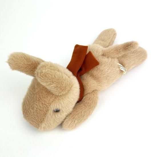 日本製 手作り ぬいぐるみ うさぎ（ウサギ） 座り ベージュ