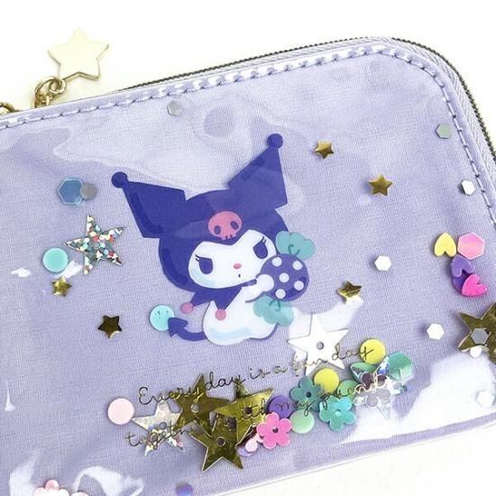 レア‼️クロミ総柄ポーチ サンリオ クロミ シャカシャカ デイリーポーチ 小物入れ