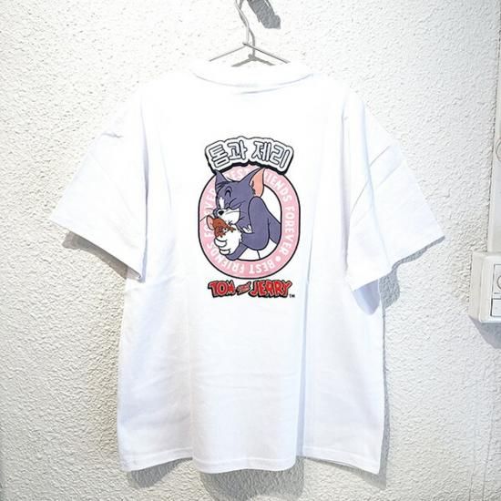 トムとジェリーハングルtシャツ