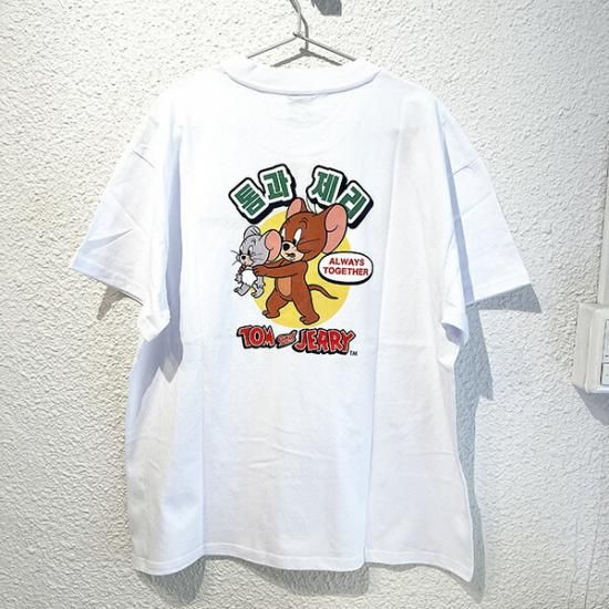 トムとジェリーハングルtシャツ