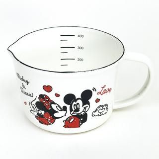 会員様限定30％OFF対象商品！ ディズニー ミッキー＆ミニー ホーローメジャーカップ（S)    キッチン Disney  日本製