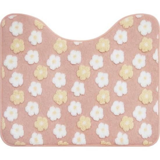 Flower Floor Mat Pink × White ラグ フロアマット Flower Floor Mat Pink × White お花フロアマット（Flower Floor