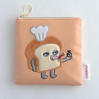 店内セール開催中!10％オフ対象商品! パンどろぼう ボア刺繍ポーチ（ピンク）