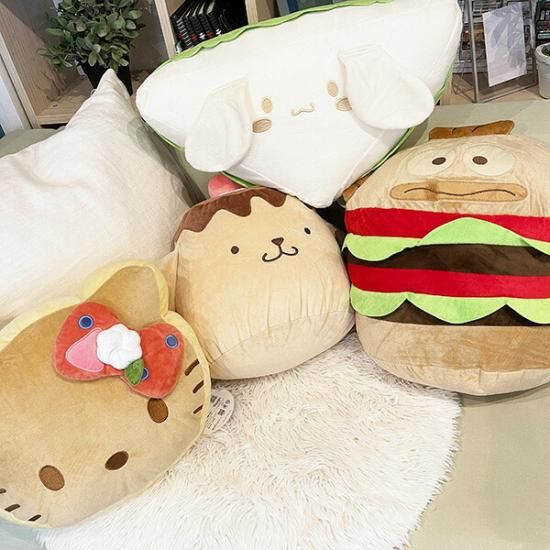 サンリオキャラクターの喫茶フードクッションシリーズ