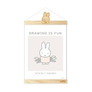 ミッフィー miffy ポスターハンガー(ペイント) インテリア
