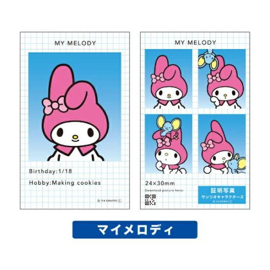 サンリオキャラクターズの証明写真風スマロイド