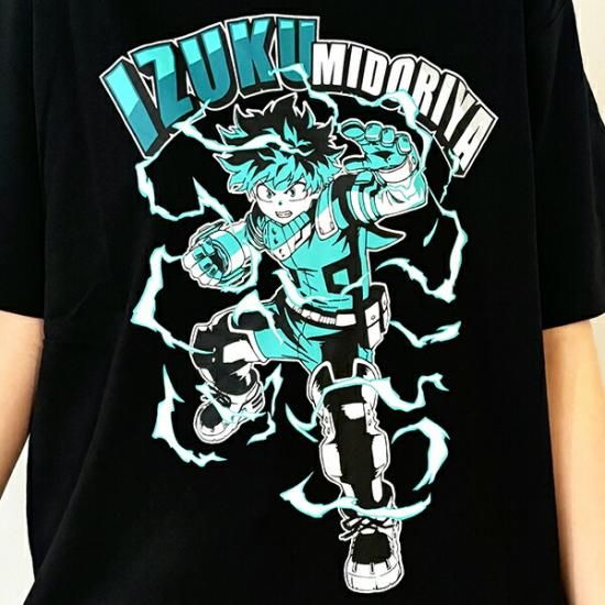 人気の贈り物が大集合 僕のヒーローアカデミア デク Tシャツ(ブラック) Lサイズ その他