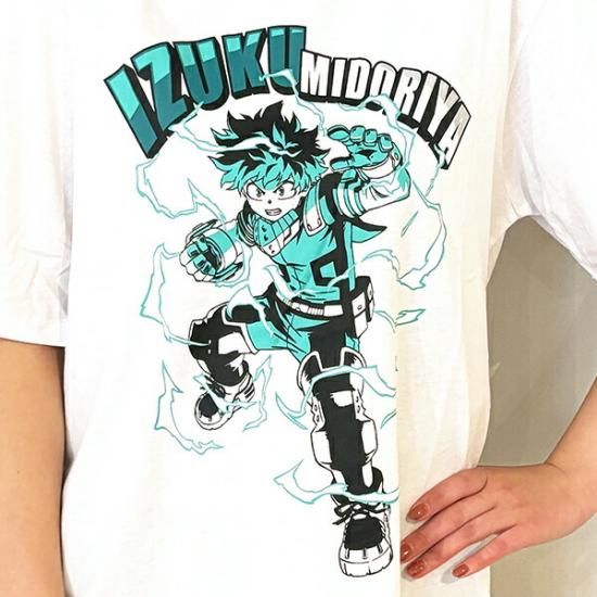 上品な 僕のヒーローアカデミア デク Tシャツ(ホワイト) Lサイズ 少年漫画